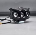 (1pcs) HJG 3 SMD OWL shape fog light with 3 function colour 4 model light ( white, yellow, white yellow donon, flash and red DRL) with all types of cars bike 3 lens fog light (1pcs). 