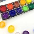 "Goldfish Poster Colours Set - 12 Big Size Colors for School Kids - Perfect for Poster Painting". 