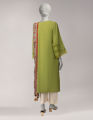 Junaid Jamshed Unstitched 2 Piece Shirt And Dupatta Green Doria Embroidered - Designcode: Jds-26-1247 Riwayat-1 -Collection: Spring Vol 1 2026. 