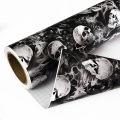 Skull Sticker Graffiti PVC Vinyl Wrap Film With Air Release Self Adhesive DIY Car Motorcycle  Furniture Decoration Sticker. 