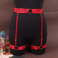 Women's Body Harness Garter Punk Gothic Adjustable Belt Leg Stretch Hollow Underwear Accessory.