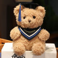 Doctor's Clothing Teddy Bear Doll Plush Toy Small Sitting Bear Doll Stuffed Animals Boys Girls Students Graduation  Kids. 
