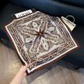 70x70cm Print Square Scarf For Women Silk Shawl Neckerchief Female Hair Bands Head Wraps Headband Foulard Satin Hijab Bandana.