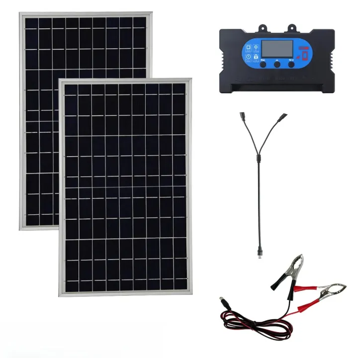 20W%2018V%20Outdoor%20Solar%20Panel%20Charger%20Flexible%20Solar%20Panel%20Kit%20with100A%20controller%20For%20Travel%20Camping%20Phone%20Car%20Battery%20Generator%20-%20Image%202