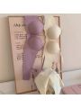 YUQI Small Bust Seamless Bra Set |Extra Padded Lift Enhancer for Flat Chest, Anti-Sagging Support T-Shirt Bra & Panties bralette.