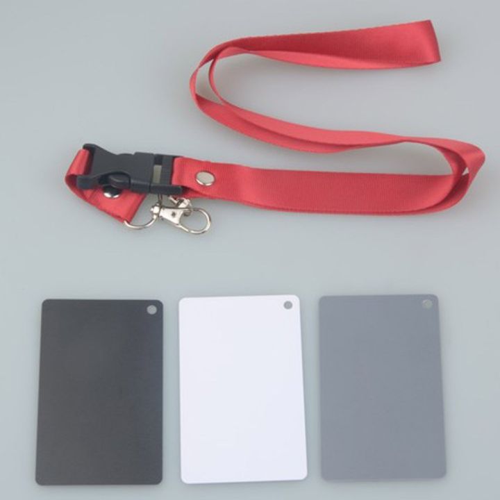 Portable Grey Card White Balance Card 18% Exposure Photography Card Custom Calibration Camera Checker Video for Digital DSLR