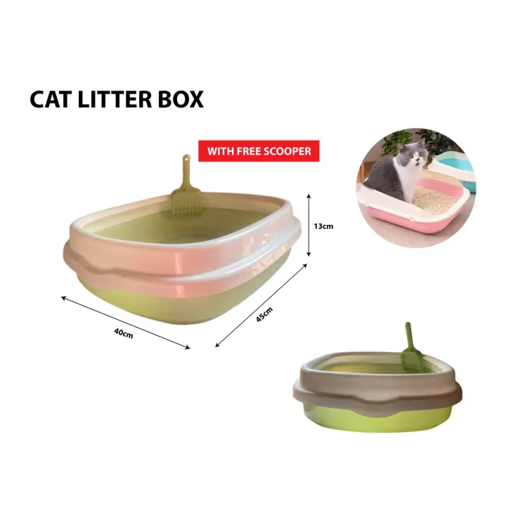 Cat Litter Tray With Free Litter Scooper