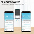 Tuya WiFi Temperature and Humidity Sensor Indoor Humidity Sensor Battery Powered APP Monitoring For Alexa Home Voice.