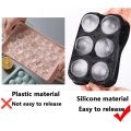 Wholesale Ice Cube Silicone Ice Cube Tray Big Cube Ice Whiskey Ice Reusable Mold Ice Ball for Mold Mould 4/6/8 Grid Ice Ball.