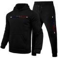 Mens Tracksuit Casual Printing Sweatshirt Sweatpants 2 Pcs Set Sports Jogging Mens Clothing Fitness Hoodies Sportswear Outfits. 