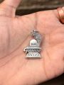 Hindu Religion item Silver Color Locket  - 1 ps. 