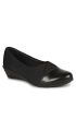 Whomen Official Mid Weg  Heel Closed Shoes For Black Color. 
