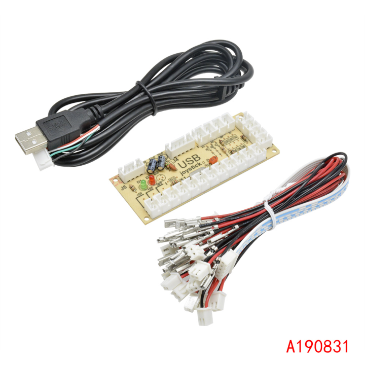 PC USB encoder to joystick zero delay arcade joystick circuit board control module, suitable for 2-pin MAME DIY set