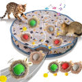 Smart Interactive Cat Toys Ball Fast Rolling in Pouch Hide and Seek Kitten Toy Motion Activated Interactive Cat Toy for Indoor. 