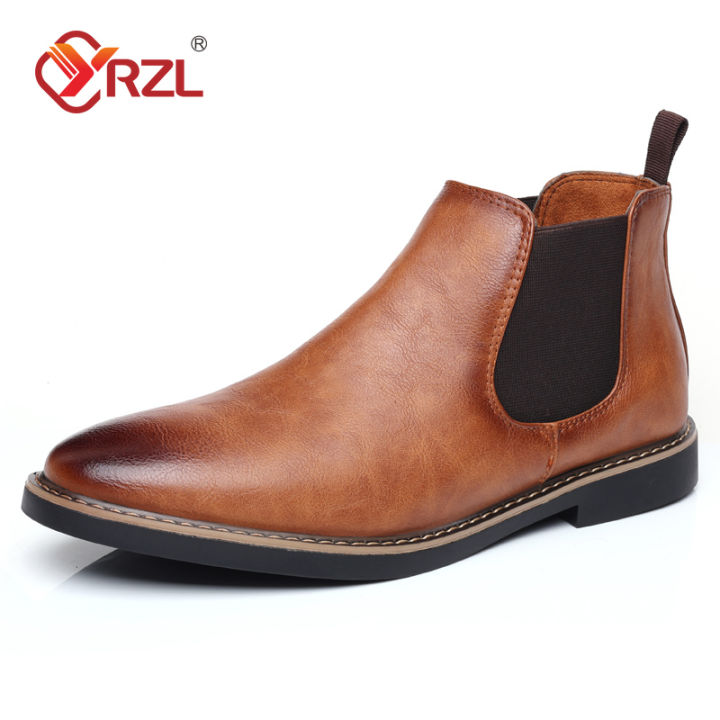 YRZL%2039~47%20Men%20Chelsea%20Boots%20Brand%20Retro%20Comfortable%20PU%20Leather%20Ankle%20Boots%20Men%202025%20Fashion%20Black%20Brown%20Mens%20Boots%20-%20Image%202