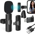 K8 Wireless Microphone - Mic for Youtuber Vloggin & Mobile Recording Facebook Live stream , Tik Tok video recording & singing compatible with   Type - C android & phone. 