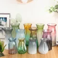 Good vase medium size creative jewelry living room flower arrangement transparent glass Nordic Internet celebrity light luxury flower raised water Rose. 