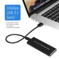 USB-C to PCI-e NVMe SSD Enclosure, which allows you to use an M.2 NVMe SSD as an external storage device. . 