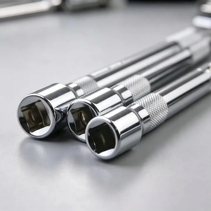 1/4"%203/8"%201/2"%20Drive%20Extension%20Set%20Socket%20Ratchet%20Wrench%20Extension%20Bar,50/100/150/250mm%20Ratchet%20Wrench%20Socket%20Extender%20Hand%20Tool%20-%20Image%202
