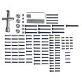 For Hyper Go MJX 1/16 16207 16208-09-10 H16 H16BM RC Car Spare Parts Remote Control Car Modification Screw Tool Accessories Box. 