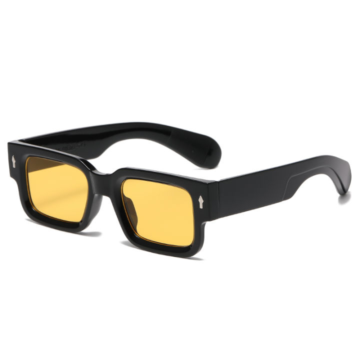 Fashion%20Retro%20Thick%20Leg%20Square%20Frame%20Sunglasses%20Men%20Women%20Popular%20Brand%20Small%20Frame%20Rice%20Nail%20Sun%20Glasses%20Black%20Yellow%20Glasses%20-%20Image%202