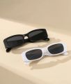 Rectangle Sunglasses for Women Trendy Retro Fashion 90s Sunglasses UV 400 Protection Square Frame Eyewear. 