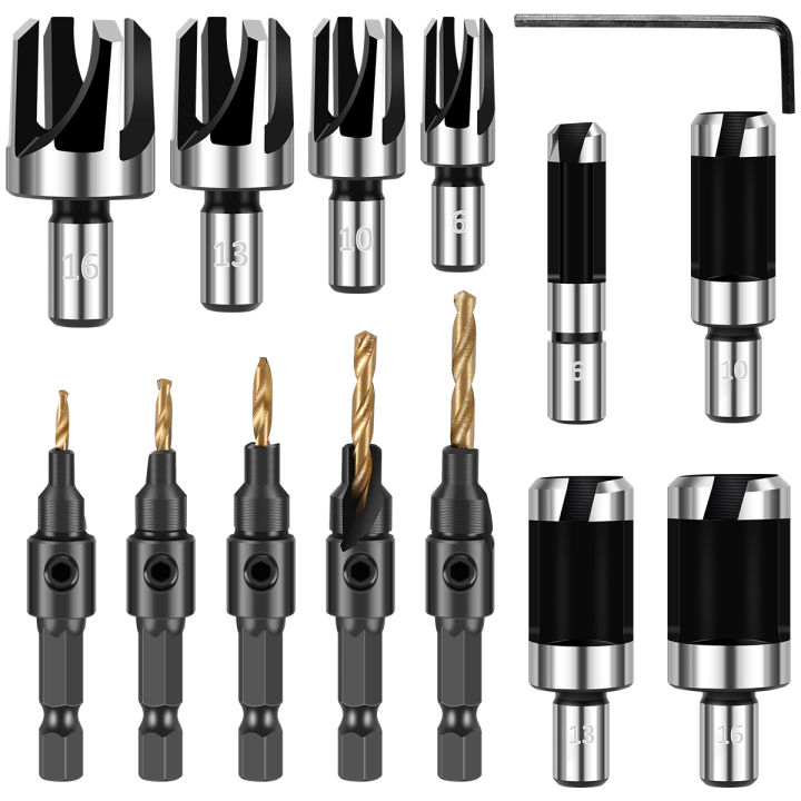 Wood%20Plug%20Cutter%20Drill%20Bit%20Set%20Tenon%20Dowel%20Maker%20Plug%20Hole%20Cutter%20Straight%20And%20Tapered%20Taper%206mm%2010mm%2013mm%2016mm%20Woodworking%20Cor%20-%20Image%207
