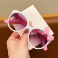 1-2PCS AdTosdocument Night Sunglasses Bow Decor Big Frame Teen Boys Girls Outdoor Party Vacation Travel Sun Glasses for Children. 
