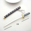 Mini Toy Samurai Knife Key Chain, Toy Metal Weapon Sword Keychain Key Ring Weapon Model, Alloy Keychain For Men. 