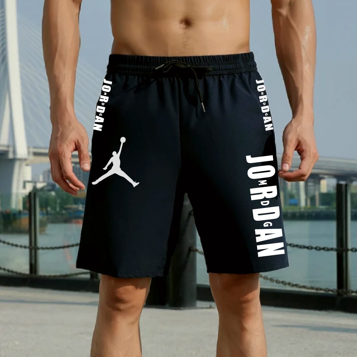 Men’s Trendy Quarter-Length Shorts – Cool & Comfortable Short Pants with Jumpman Logo