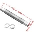 Diesel heater exhaust pipe 2.5cm Universal Fit for Truck Car Pickup Diesel Heater with clamp 2PCS.