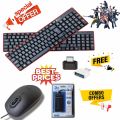 USB keyboard optical mouse &hub with free otg gaming Comb package.
