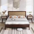Bme Nipe Queen 14 Inch Bohemian Bed Frame with Adjustable Woven Headboard - Rustic & Vintage Unique Style with Acacia Wood - No Box Spring Needed - Easy Assembly - . 
