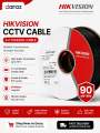 Hikvision CCTV Cable 90 Meter 2+1 Coaxial Cable Pure Copper Wire for CCTV Camera DVR Security System. 