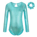 Girls Gymnastic Leotards Long Sleeve Unicorn Mermaid Unitard Sparkly Tumbling Dance Leotards for Kids 2-10 Years.