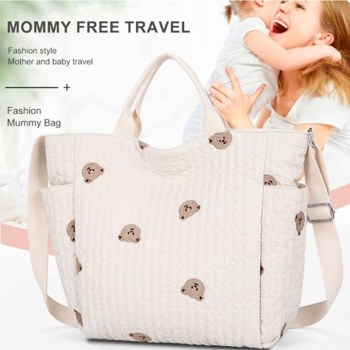Portable Diaper Bag Organiser for Mother Water Resistant Oxford Fabric with Ample Storage Capacity for Baby Essential