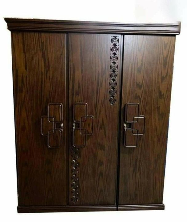 Modern New Design Canadian Oak Biniar 3 Part Almirah