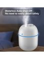 Air Humidifier Mini Diffuser for Air Freshener / Aromatherapy - USB Desktop Fogger - Mist Maker Sprayer Portable Humidifier for Room / Car / Offices with LED light. 