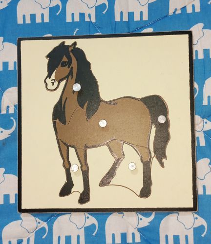 wooden horse puzzle high quality
