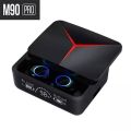 M90 PRO Wireless Earbuds With Power Bank Bluetooth Headset black colur. 