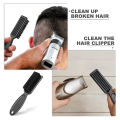 Barber Neck Duster Brush Sets Plastic Handle Hairdressing Soft Hair Cleaning Brush Head Shape Carving Cleaning Brush.