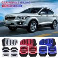 Universal Aluminum Automatic Transmission Car Foot Gas Blue Pedal Set Red Silver Cover Non-Slip Pedals Brake Kit Fuel. 
