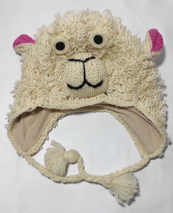 Sheep%20Design%20Ear%20Flap%20hand%20knitted%20Topi/Cap%20-%20Image%205