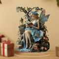 7in Acrylic Fairy Tale Angel Elf Can Stand Tabletop Decoration Home Office Club Cafe Decoration Friend Birthday  Photo Props. 
