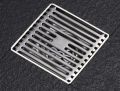 Stainless steel floor drain cover. 