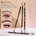 Beauty Glazed Waterproof Eyebrow Pencil - #01 Dark Brown. 