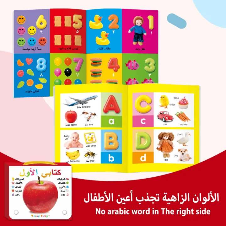 Arabic - English Bilingual Learning Flashcards Set for Kids books for ...