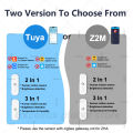 Zigbee 3.0 10G Radar Human Motion Sensor With Light Temperture Humidiity Detection For Tuya Smart Life Z2M Security Alarm Sensor. 
