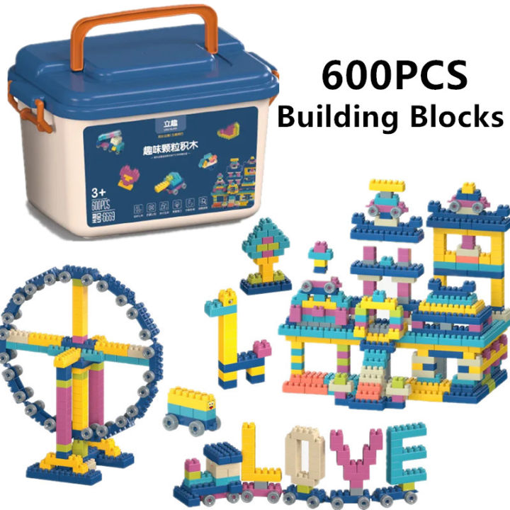 Big Size Building Blocks Puzzle Set DIY Montessori Colorful Creative ...