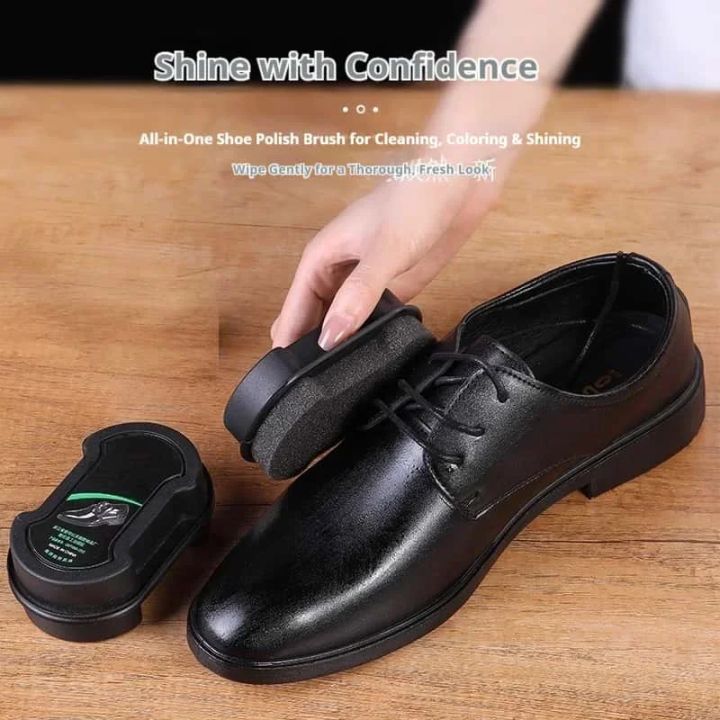 Instant Shine Shoe Sponge Polish Eraser One‑Wipe Brightening Portable Leather Shoe Cleaner Polisher Shoe Care Tool